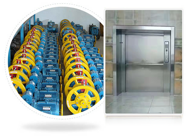 采用品牌曳引主機